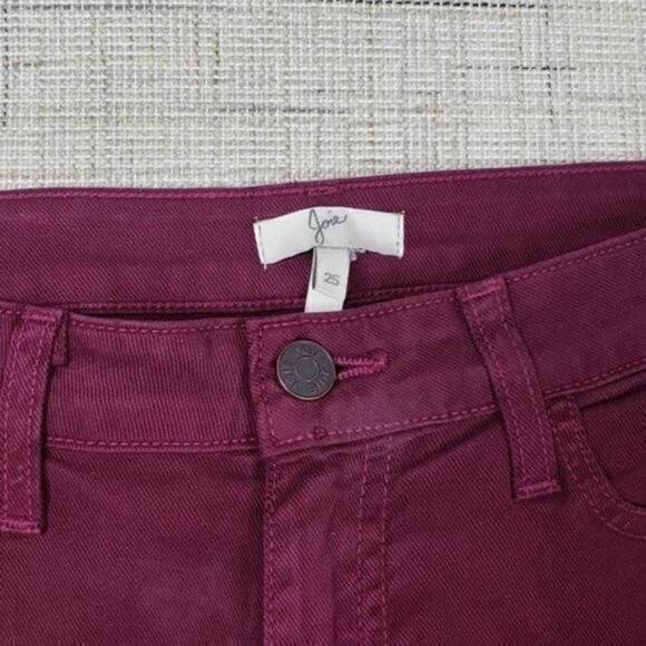 Joie Maroon Burgundy Slim‎ Skinny Jeans 25 - Picture 3 of 3